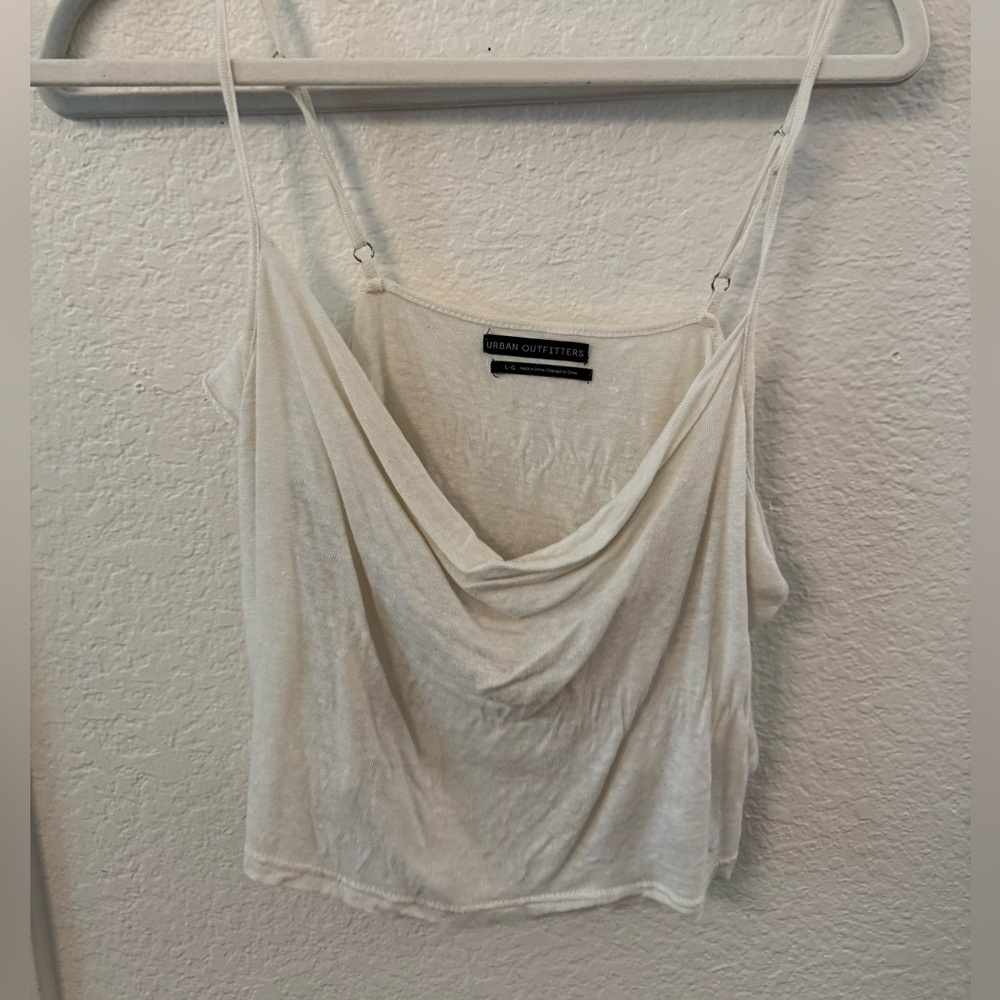 Urban Outfitters Cream cowl neck Camisole Top in white ( black version shown on)